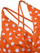 Costumi a pois con spalline incrociate anni '30