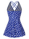 Costumi a pois con spalline incrociate anni '30