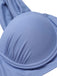 Costumi plissettato con spalline larghe grigio blu anni '60