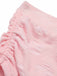 Costumi floreale lacci e scollo all'americana rosa anni '60