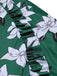 Costumi con volant e copricostume floreale verde anni '60