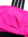 Costumi intero color block nero e rosso rosa anni '60