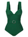 Costumi intero cintura e schiena scoperta verde anni '30
