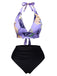 Costumi piante tropicali con lacci con viola anni '60