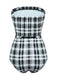 Costumi intero plaid con senza spalline anni '50
