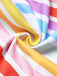 Costume da bagno intero a righe arcobaleno multicolore anni '60