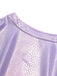 Set bikini a squame di pesce metallizzato lavanda anni '70
