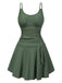 Abito da bagno con spalline a fiocco verde anni '30