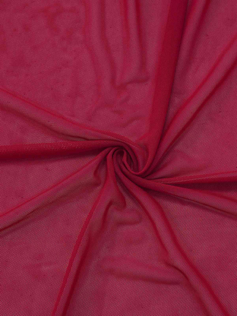 Camicia da notte in rete con spacco sulle spalle e volant anni '30