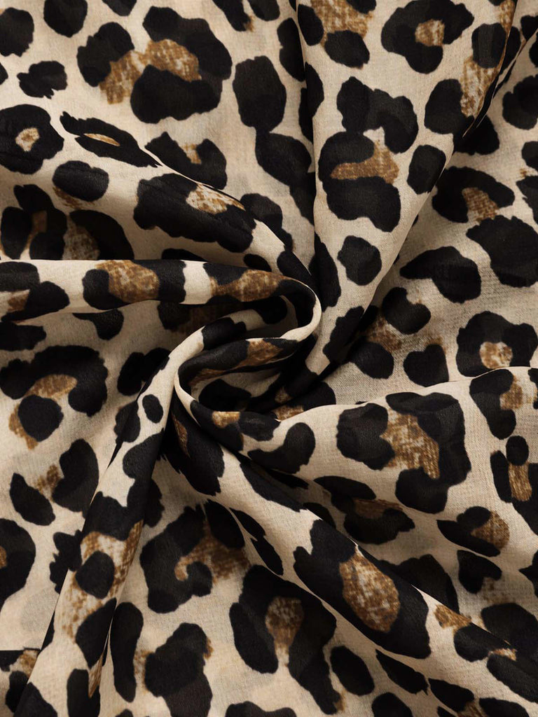 [Prevendita] Camicia da Notte Leopardata Scollo a V Profondo Orlo Asimmetrico Anni '30 7