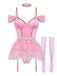 Pink 1960s Vintage Two Piece Set 1
