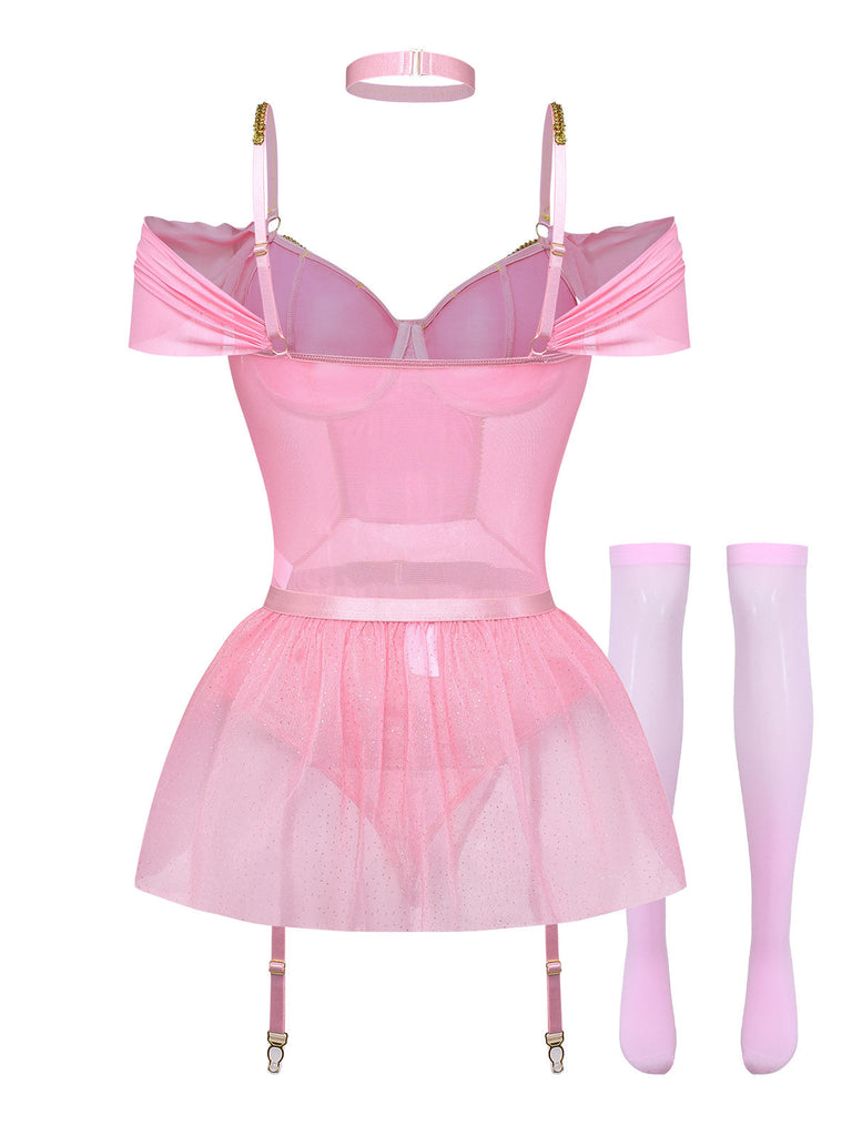 Pink 1960s Vintage Two Piece Set 2