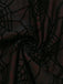 Completo Lingerie Rosso e Nero Anni '80 Gotico Corto in Rete con Ragnatela e Scollo All'americana 10