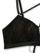 Completo Lingerie Rosso e Nero Anni '80 Gotico Corto in Rete con Ragnatela e Scollo All'americana 9