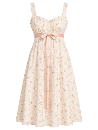 [Prevendita] Camicia da Notte Misty Rose Anni '50 Floreale con Fiocco Waist 2