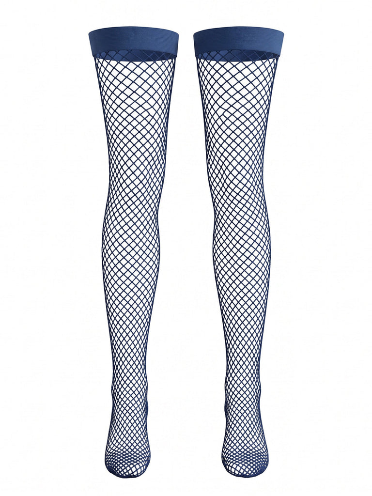 Set Lingerie Blu Intenso Anni '50 in Pizzo Floreale con Allacciatura Incrociata 3