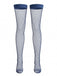 Set Lingerie Blu Intenso Anni '50 in Pizzo Floreale con Allacciatura Incrociata 3