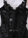 Set Lingerie Nero Anni '50 in Pizzo Trasparente con Reggicalze e Sottoveste 20