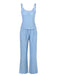 2PCS Pigiama patchwork in pizzo blu anni '50