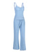 2PCS Pigiama patchwork in pizzo blu anni '50
