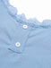 2PCS Pigiama patchwork in pizzo blu anni '50