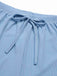 2PCS Pigiama patchwork in pizzo blu anni '50