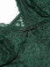 Camicia da notte in pizzo trasparente con spalline sottili anni '60