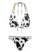 Set-Bikini-Anni '70 -con-Stampa-Mucca-a-Coste