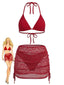 Set Bikini con Scollo All'americana e Copricostume in Crochet Anni '40