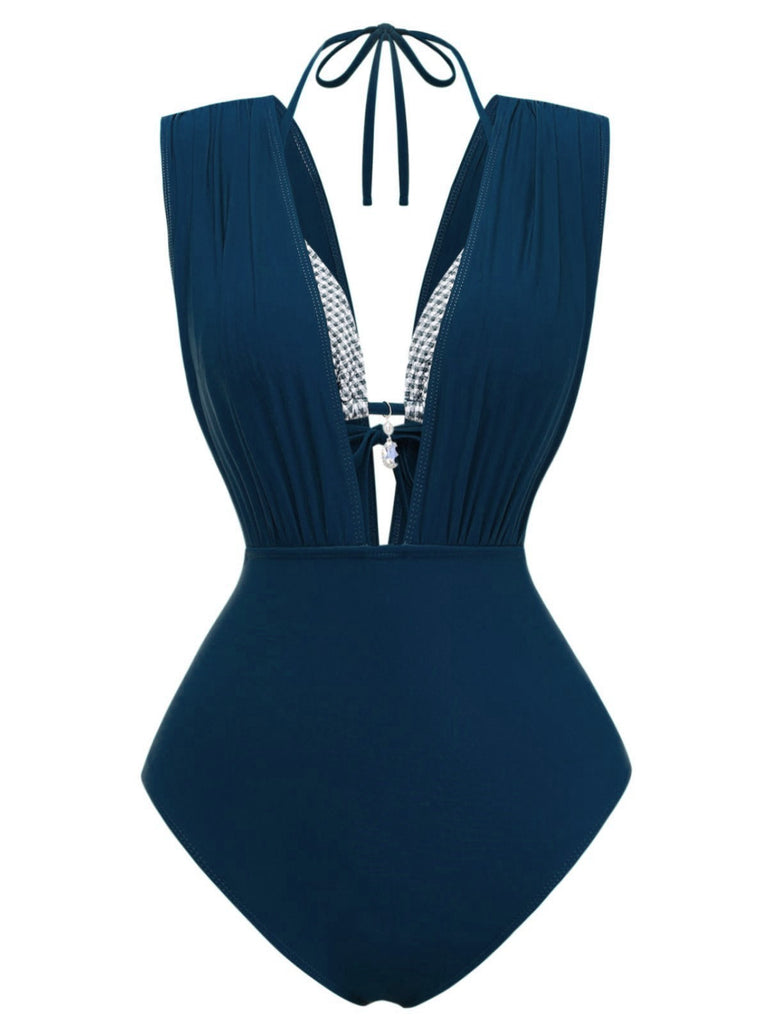 Top-bikini-blu-a-quadri-anni '60-e-costumi-con-balza