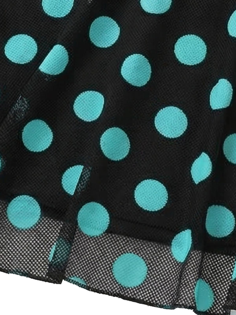 Turquoise 1980s Floral Tankini - vintage fashion, retro style