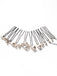 Orecchini a Clip Vintage con Strass a Goccia 2