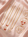 Set Collana e Bracciale e Orecchini con Farfalle e Strass