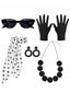 Set Accessori Vintage per Festa e Cosplay a Pois