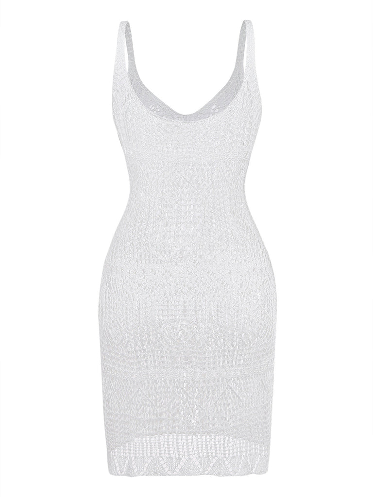 Copricostume Hollow U-Neck Side con Spacco Anni '80 2