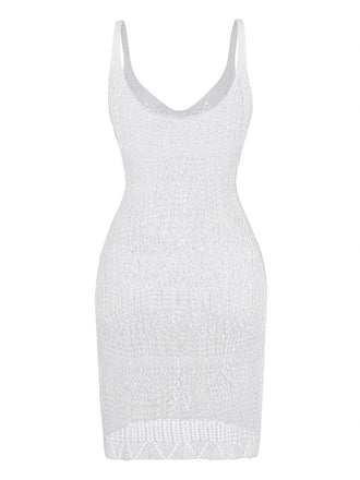 Copricostume Hollow U-Neck Side con Spacco Anni '80 2