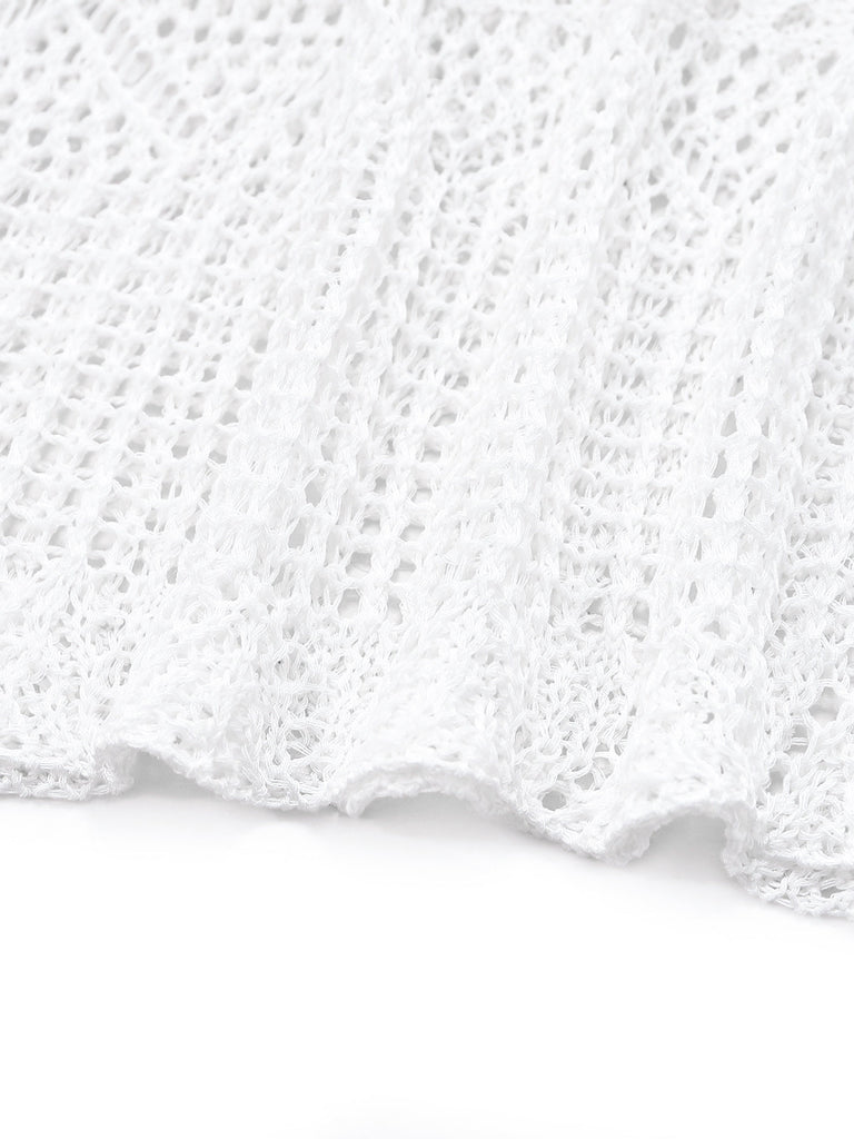 Copricostume Hollow U-Neck Side con Spacco Anni '80 5