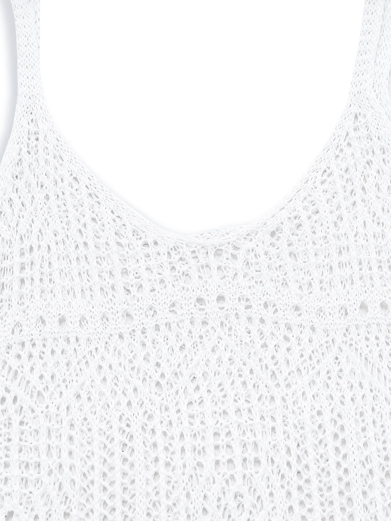 Copricostume Hollow U-Neck Side con Spacco Anni '80 3