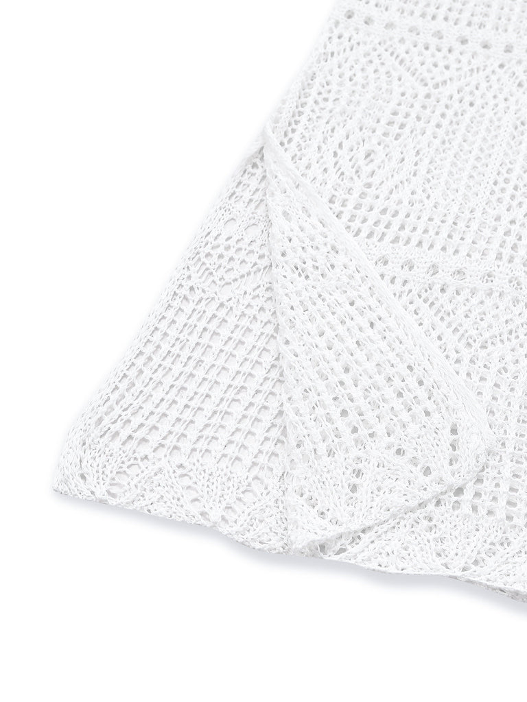 Copricostume Hollow U-Neck Side con Spacco Anni '80 6