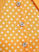 Vintage polka dot belted swing dress with shirt collar in classic 1950s retro style