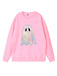 Felpa vintage con fantasma Halloween anni '80