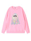 Felpa vintage con fantasma Halloween anni '80