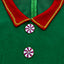 Costume da elfo di Natale per cosplay verde anni '60
