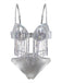Bikini con frange in paillettes olografiche argento anni '70