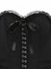 Abito corsetto gotico punk in pizzo senza spalline anni '80