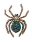 Spilla retrò con strass a forma di ragno di Halloween