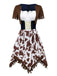 Costume da cowgirl western con frusta anni '40