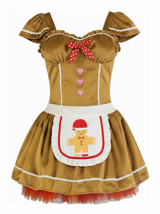 Mini abito e gonna in velluto a pan di zenzero cachi anni '70