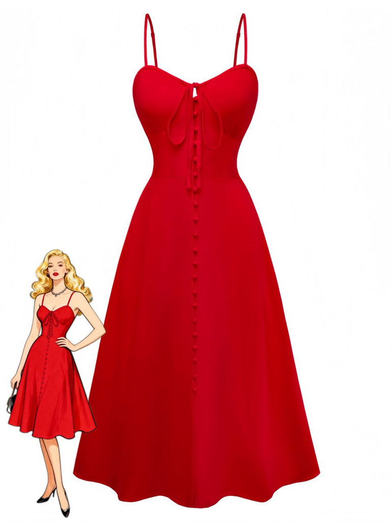 Abito sottoveste senza maniche con vita arricciata anni '50