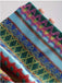 Abito boho a righe con lacci colorate anni '70